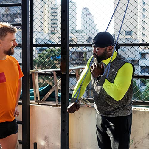 Skylety 4 Pieces Baseball Resistance Bands Youth & Adult Arm Strength Training Baseball Bands for Softball Trainer Pitcher Training, 4 Levels(20, 30, 40, 50 Lbs, Black, Blue, Red, Green) - Image 3