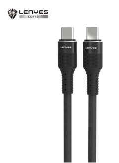 Lenyes Fast Charging Data Cable Type C to C, 60W  - Image 1