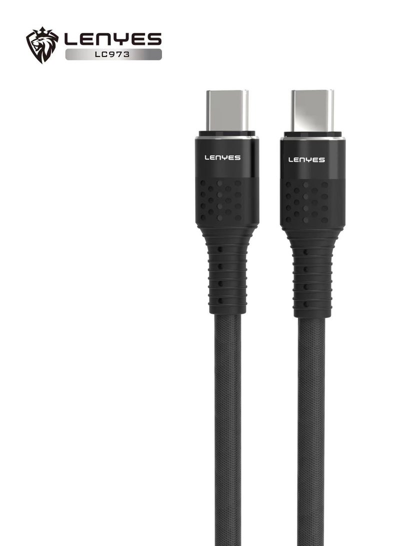 Lenyes Fast Charging Data Cable Type C to C, 60W - Image 1