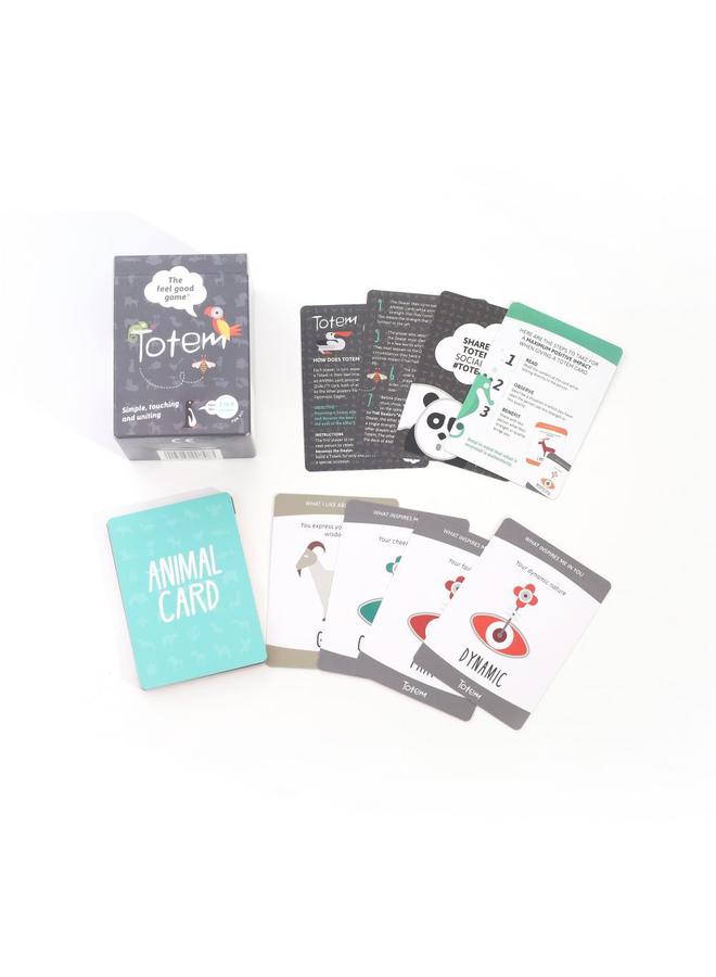 Bluejw English Version Totem Totem Bird Card Board Game Family Leisure Party Men And Women Parent-child Gray Paper Card Game - Image 4