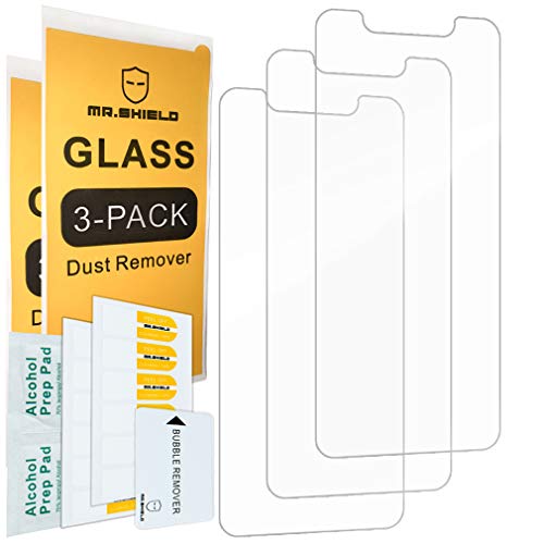 Mr Shield Mr.Shield [3-PACK] Designed For Motorola (Moto G7 Play) [Upgrade Maximum Cover Screen Version] [Tempered Glass] Screen Protector [Japan Glass With 9H Hardness] with Lifetime Replacement - Image 2