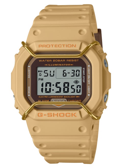 Men's Digital Resin Wrist Watch DW-5600PT-5DR - 40 Mm