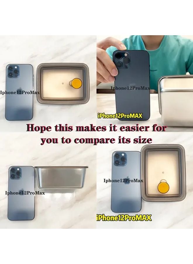 3 Piece Stainless Steel Food Storage Container Set with Lid for Freshness Refrigerator Picnic - Image 5