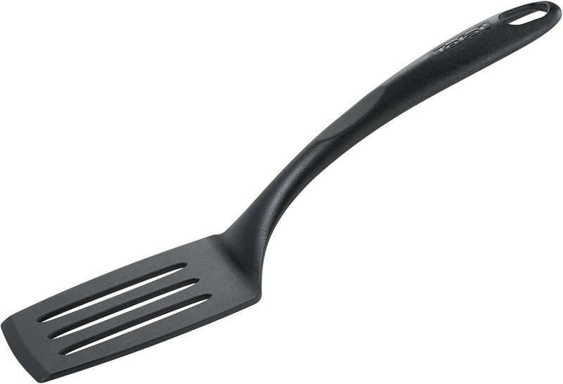 T-fal Global flexible assemble picks TEFAL Bienvenue Little Angle Spatula | Kitcken Tool | High-Heat Resistance | Scratch-Free for Cookware | Dishwasher-Safe | Black | Plastic | Made in France | 2 Years Warranty | 2745112 Long term heavy use compatible - Image 1