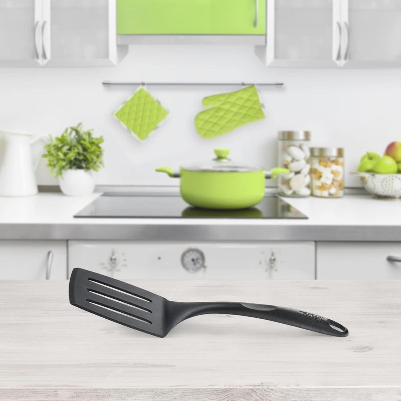 T-fal Global flexible assemble picks TEFAL Bienvenue Little Angle Spatula | Kitcken Tool | High-Heat Resistance | Scratch-Free for Cookware | Dishwasher-Safe | Black | Plastic | Made in France | 2 Years Warranty | 2745112 Long term heavy use compatible - Image 3