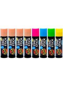 Sun Zapper Sun Zapper Zinc Stick Mineral Sunscreen Light Skin Tone Pink Blue Green Yellow SPF 50 Water Resistant for Face  Body Adults Kids 8Pack Broad Spectrum Sun Block Made in Australia 