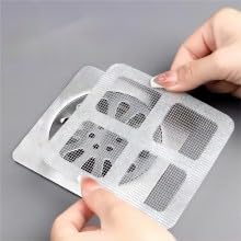 RIGJAK (6 Pcs) Disposable Shower Drain Cover Hair Catcher Shower Drain Mesh Stickers, Bathroom, Laundry, Bathtub, Kitchen Shower Drain Floor Sink Strainer Filter Mesh - Image 3