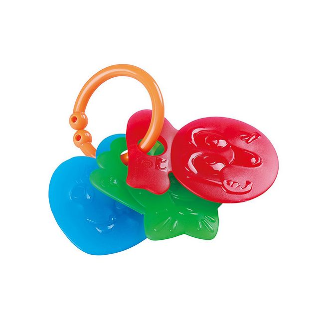 Playgo Sensory Little Charms Teether for Babies 0M , 100% Food-Grade Silicone, Easy-Grip Shapes, Motor Skill Development - Image 2