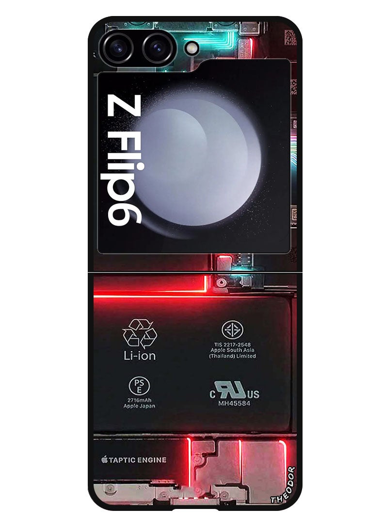 Theodor Protective Case Anti Scratch Shock Proof Bumper Cover For Samsung Galaxy Z Flip 6 Mobile Board - Image 1