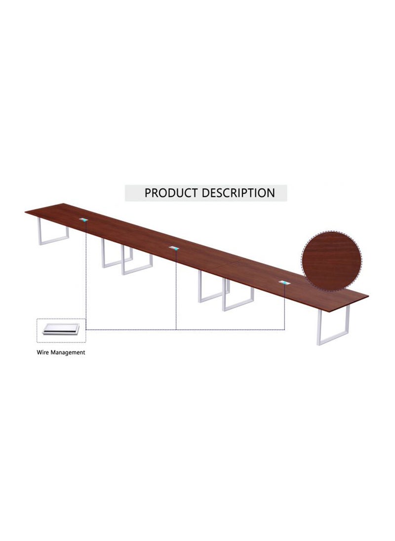Mahmayi - Mahmayi Vorm 136-60 14 Seater Apple Cherry Conference-Meeting Table - Image 1