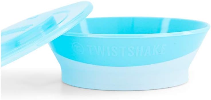TWISTSHAKE Baby Bowl with Airtight Lid | BPA-Free | 6 Month+ Feeding Plate | Food Training Plate for Kids | Food & Cereal | Learning Bowl for Kids | Blue - Image 3