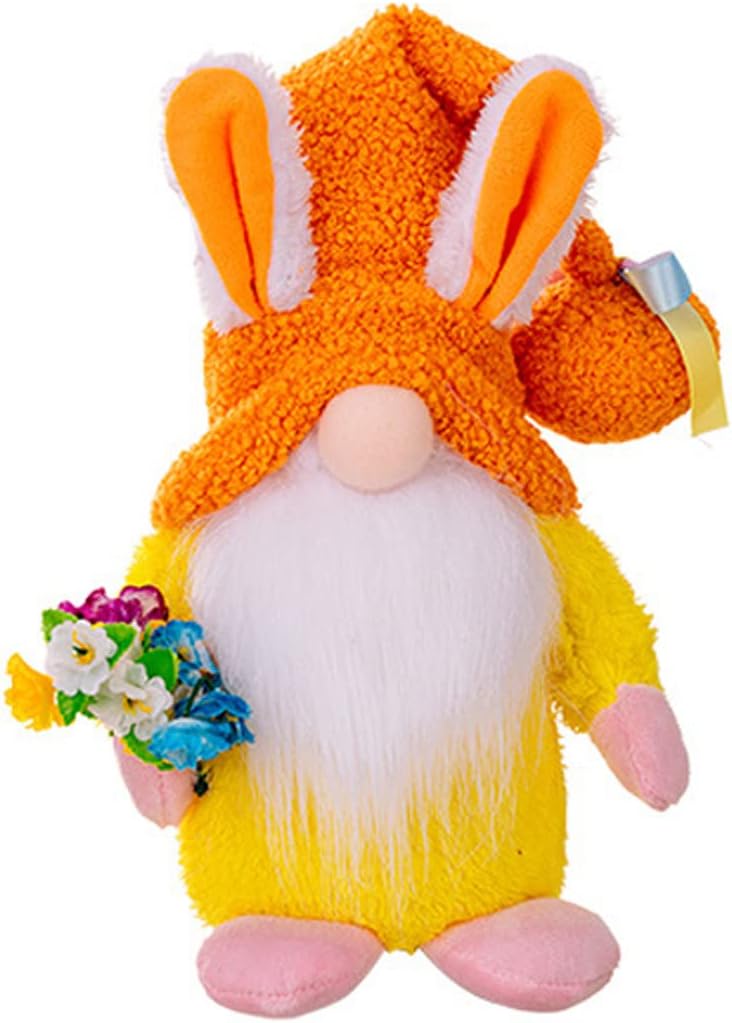 cheekyglo Easter Bunny Gnomes Gonk Easter Decoration Easter Faceless Doll Rabbit Bunny Gnome Easter Rabbit Ornaments Faceless Easter Bunny Doll Home Table Fireplace Decor - Image 1