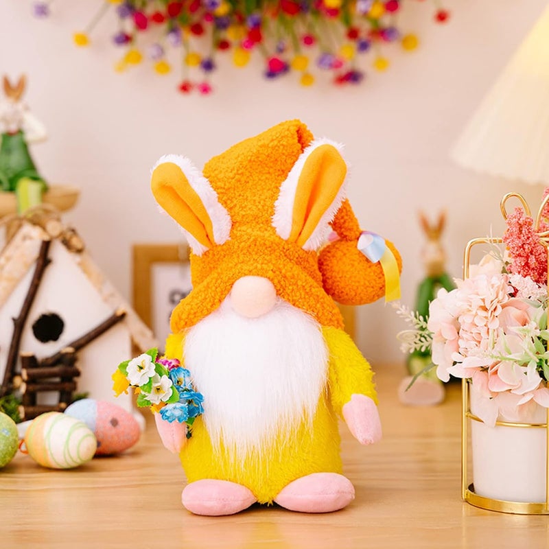 cheekyglo Easter Bunny Gnomes Gonk Easter Decoration Easter Faceless Doll Rabbit Bunny Gnome Easter Rabbit Ornaments Faceless Easter Bunny Doll Home Table Fireplace Decor - Image 2