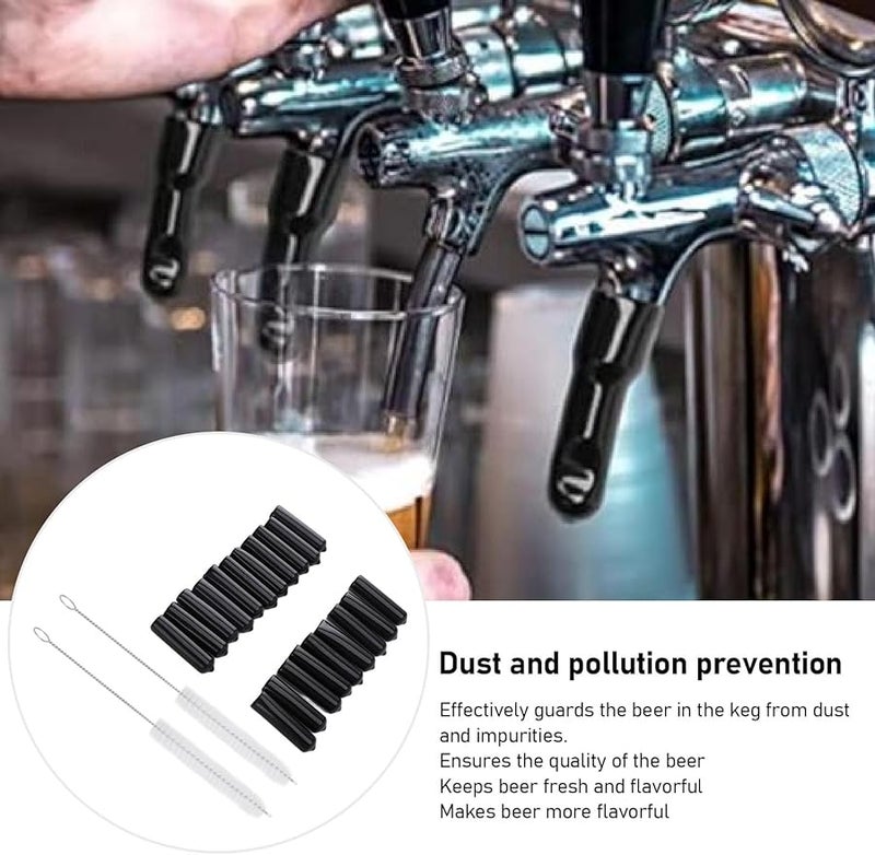 Aramox Rubber Beer Tap Cover Set Of 20 With Brushes Kit For Dust Protection - Image 4