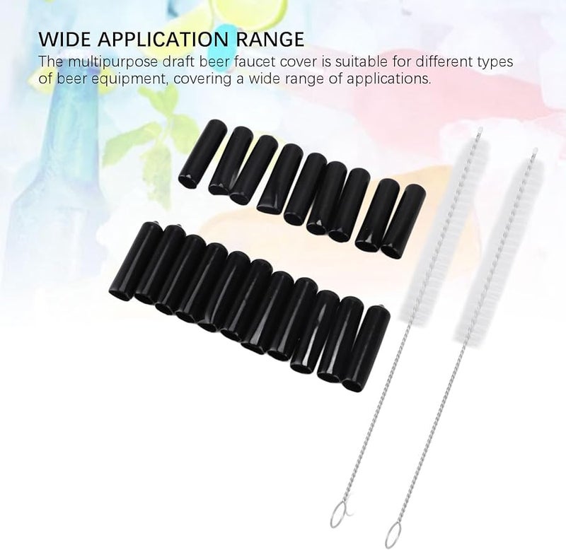 Aramox Rubber Beer Tap Cover Set Of 20 With Brushes Kit For Dust Protection - Image 5