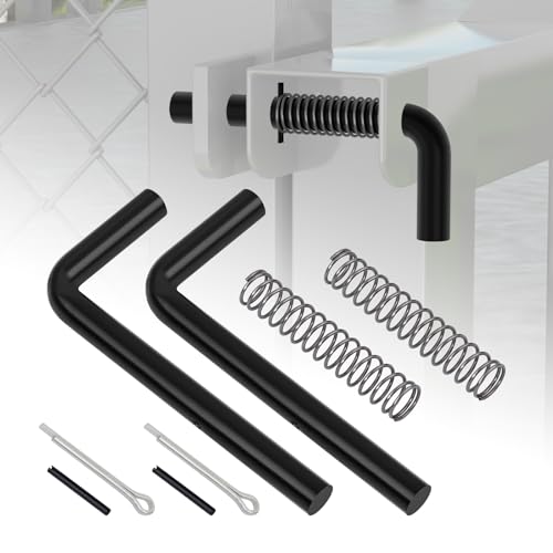 XaXmTee 819T Trailer Gate Spring Latch Kit with Extra Pins 2 Pack Trailer Gate Pins Heavy Duty Trailer Gate Latch Repair Kit for Carry-On Utility Trailers - Image 1