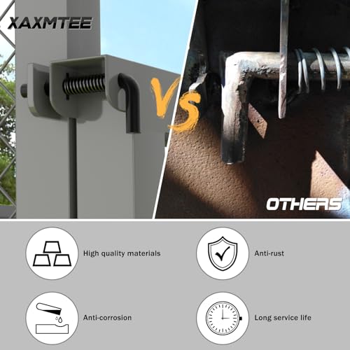 XaXmTee 819T Trailer Gate Spring Latch Kit with Extra Pins 2 Pack Trailer Gate Pins Heavy Duty Trailer Gate Latch Repair Kit for Carry-On Utility Trailers - Image 4