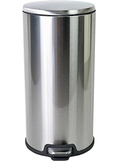 Primanova Cigo Pedal Dustbin 20LT Dkp White-Inside Black 