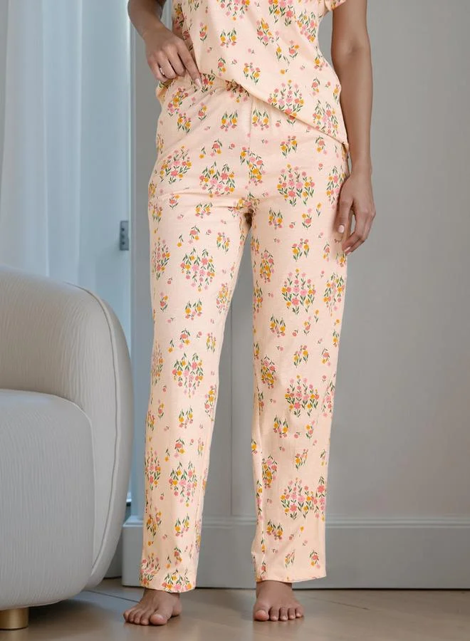 سبلاش فيڤ Floral Print Pyjama Set