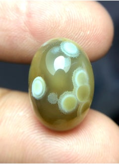 HADI Natural Sulaimani Agate - 11.7ct - 18 x 13mm  - Image 2