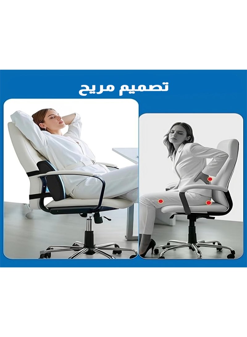 Relax Smart Spine Support Backrest Pillow – Ergonomic Lumbar Cushion for Car Seat & Office Chair, Memory Foam Back Support for Pain Relief and Posture Correction - Image 3