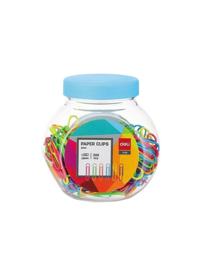 Deli Paper Clip 29 mm Size Assorted E0053 - Image 1