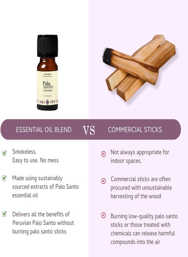 Aromafume Palo Santo & Lavender Essential Oil Diffuser Blend by Aromafume | 3 x 10ml / 0.33 fl oz l Aromatherapy Oil for Smokeless Smudging | Natural Air fresheners for Home | Spiritual Meditation Accessories - Image 4