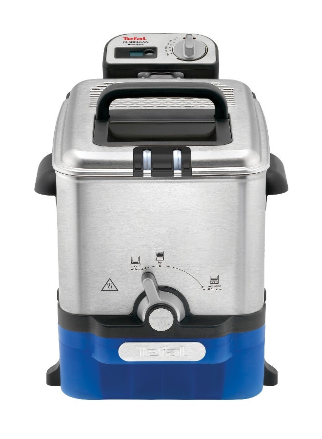 TEFAL OLEOCLEAN PRO Deep Fryer | 3.5 L of oil / Up to 1.2 kg food | Easy to store with the oil box | Digital timer | Thermostat Control | 50-60Hz | 1930-2300 W | Dishwasher safe Parts | Stainless steel | FR804040 3.5 L 2300 W FR804040 Stainless steel - Image 2