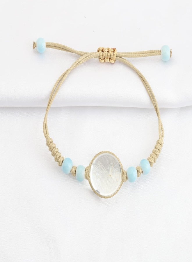 WUSUANED Dandelion Seeds Adjustable Bracelet With Message Card Make A Wish Dandelion Inspirational Good Luck Gift For Women (Dandelion Seed Bracelet With Card) - Image 4