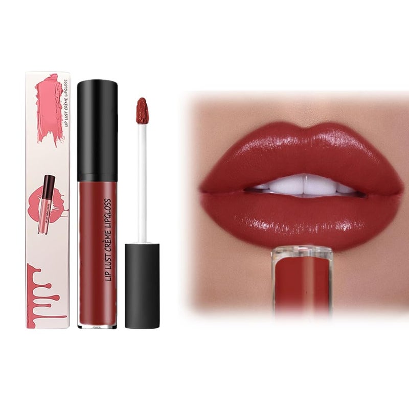 12 Colors Cream Texture Lipstick, 2026 Upgrade 12 Colors Lips Staining Lip Oil Long Lasting Lip Gloss Natural Non-Stick Non-Fading Liquid Lipstick, Hydrating Lip Tint Waterproof LipStain (#9) - Image 1