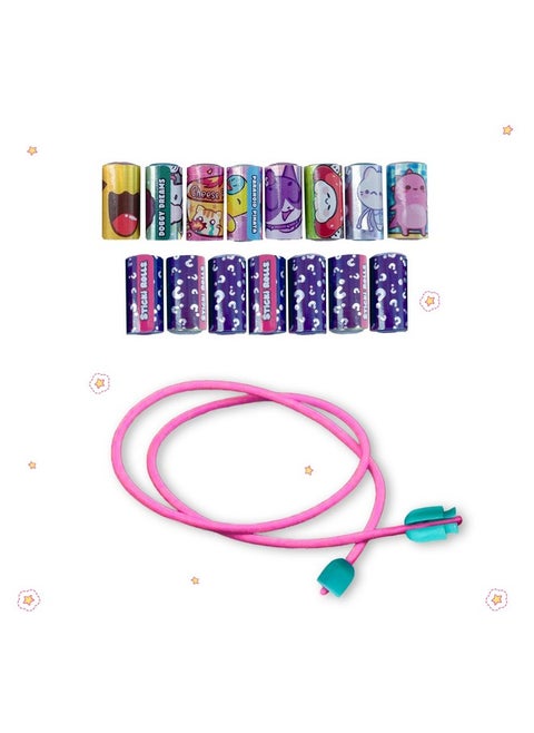 Sticki Rolls Multi-Roll Collector'S Refill Pack | Includes 15 Sticki Rolls (150 Mini Stickers) | Assorted Colors And Styles | Over 1000 Sticker Designs To Discover And Collect!