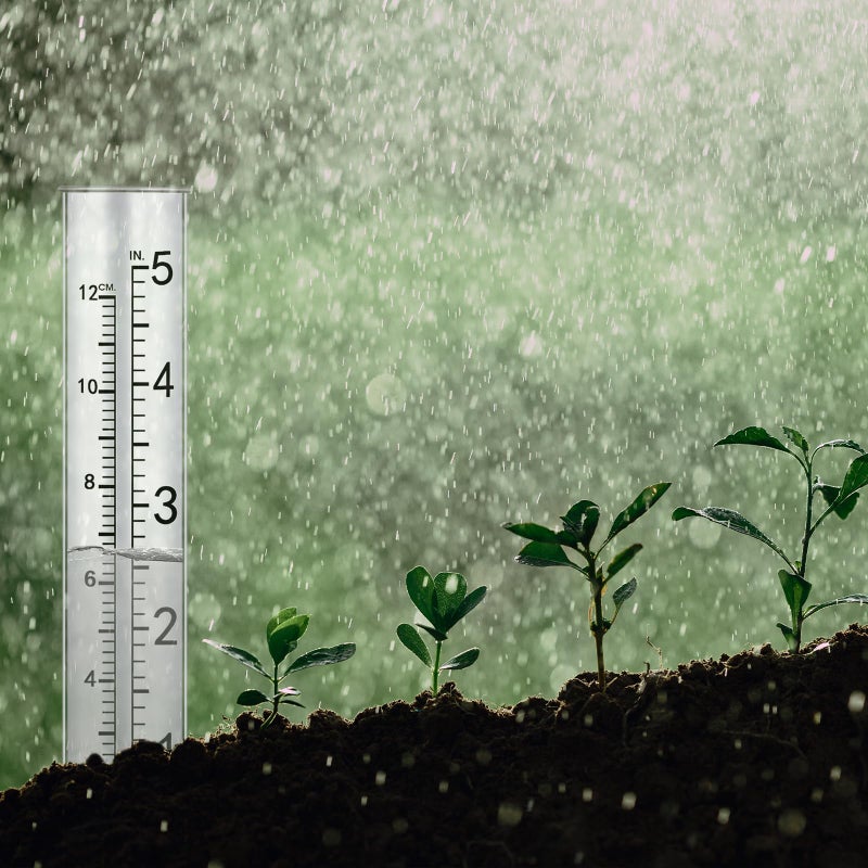 SynHHergyx 2 Pcs 5" Rain Gauge Replacement Tubes for Outdoor Plastic Rain Gauges for Garden Yard Home, Clear Rain Gages - Image 5