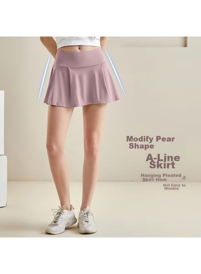 Fandimu Sports Skort For Women, Breathable, Anti-exposure, Fake Two-piece, With Lining, Outdoor Badminton Tennis Skort - Image 3