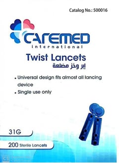 CAREMED 200-Piece Twist Sterile Blood Lancet  - Image 2