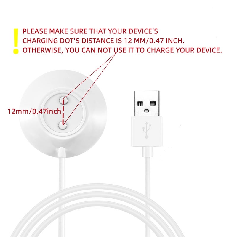 Densleonis Rose Replacement Charger, 12mm Magnetic Standing Dock Station Fast Charging USB Cable for Rose Only -2.5Ft - Image 5