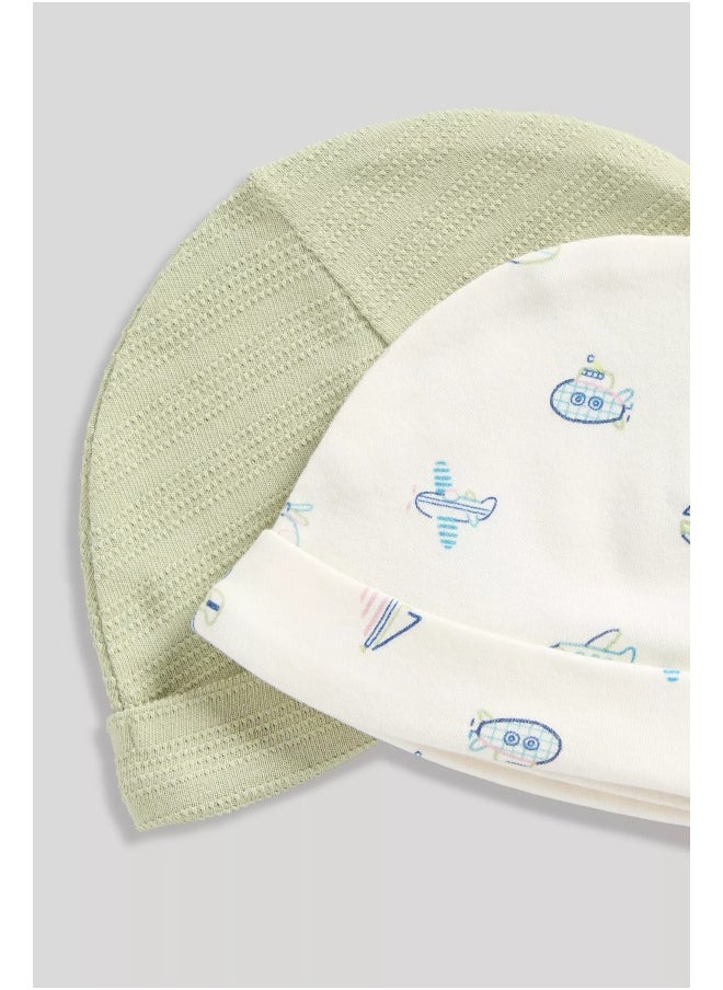 mothercare Baby Hats - 2 Pack  - Image 2