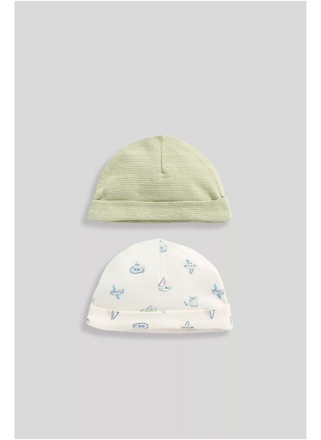 mothercare Baby Hats - 2 Pack  - Image 1