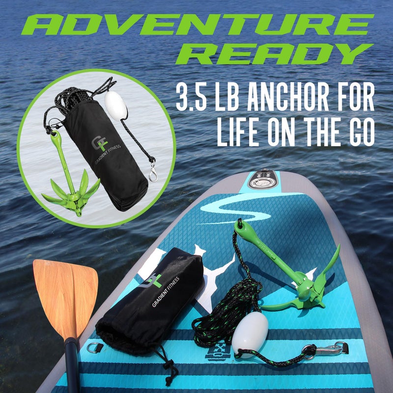Gradient Fitness Kayak Anchor Kit | Paddle Board Accessories, Small Boat, SUP Jet Ski Accessories and Canoe Anchors, Jetski Accessory, PWC Anchor - Image 3