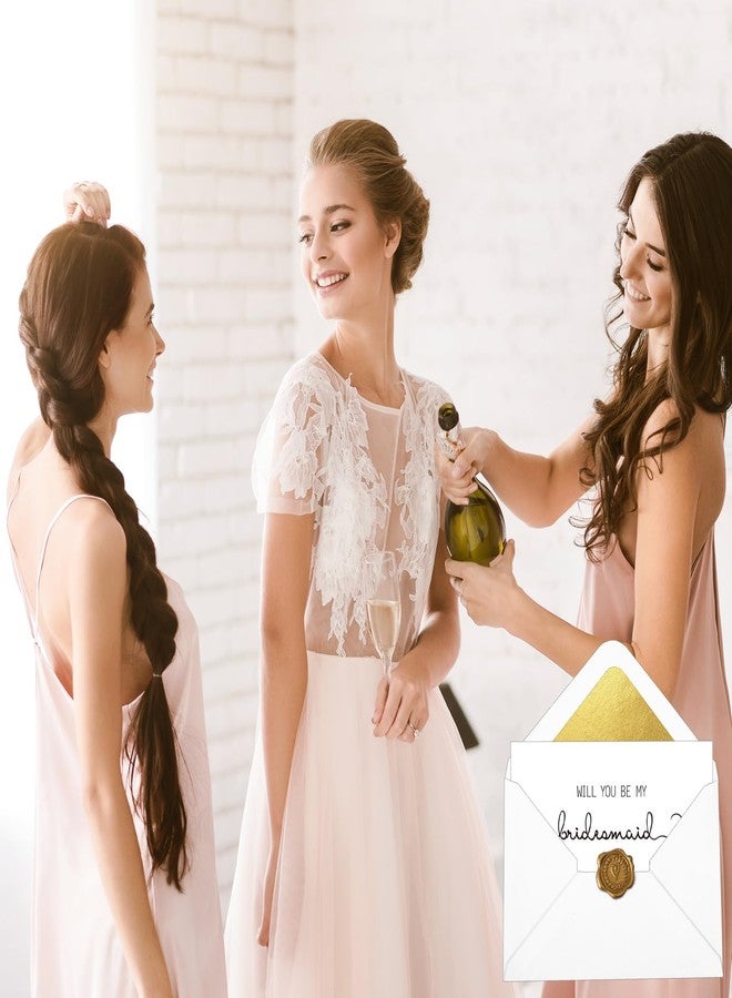 Whaline 11 Pack Bridesmaid Proposal Cards with Envelopes & Stickers Will You Be My Bridesmaid Cards Wedding Party Invitation Cards - Image 4