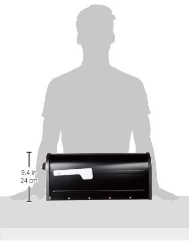 Architectural Mailboxes 8760B-10 Carlisle Postmount Mailbox, Medium, Black - Image 3