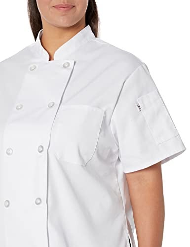 Uncommon Threads womens Tahoe Women's Fit Chef Coat Shirt, White, X-Large US - Image 3