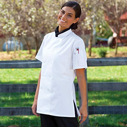 Uncommon Threads womens Tahoe Women's Fit Chef Coat Shirt, White, X-Large US - Image 5