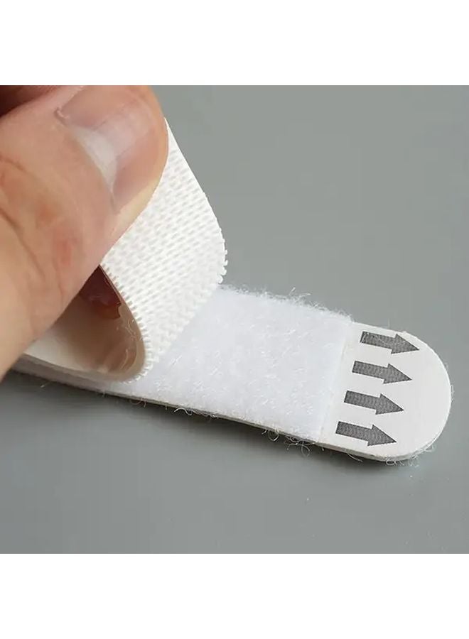 Heavy Duty Double Sided Adhesive Tape 36 Pcs White Hook Loop Fasteners For Wall Mounting - Image 5