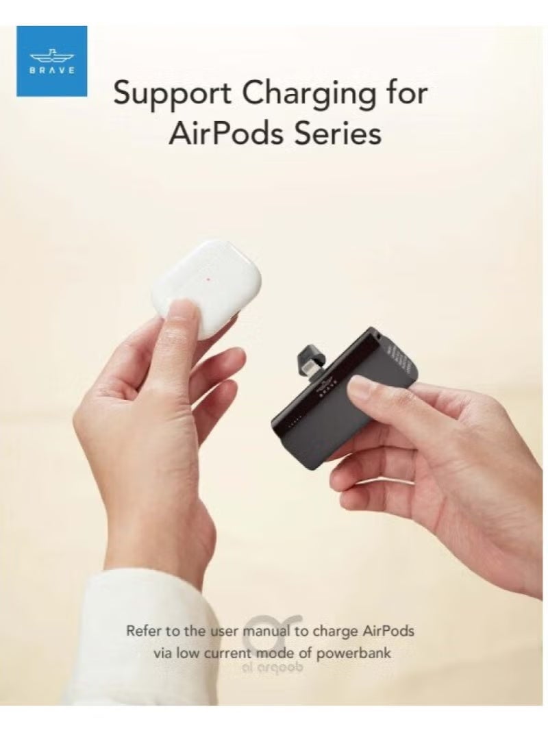 Brave Mini Power Bank 20W USB C with PD3.0 & QC3.0 Fast Charging, Compact and Portable Charger Small Type C External Powerbank Battery, Compatible with Android Smartphones - Image 2