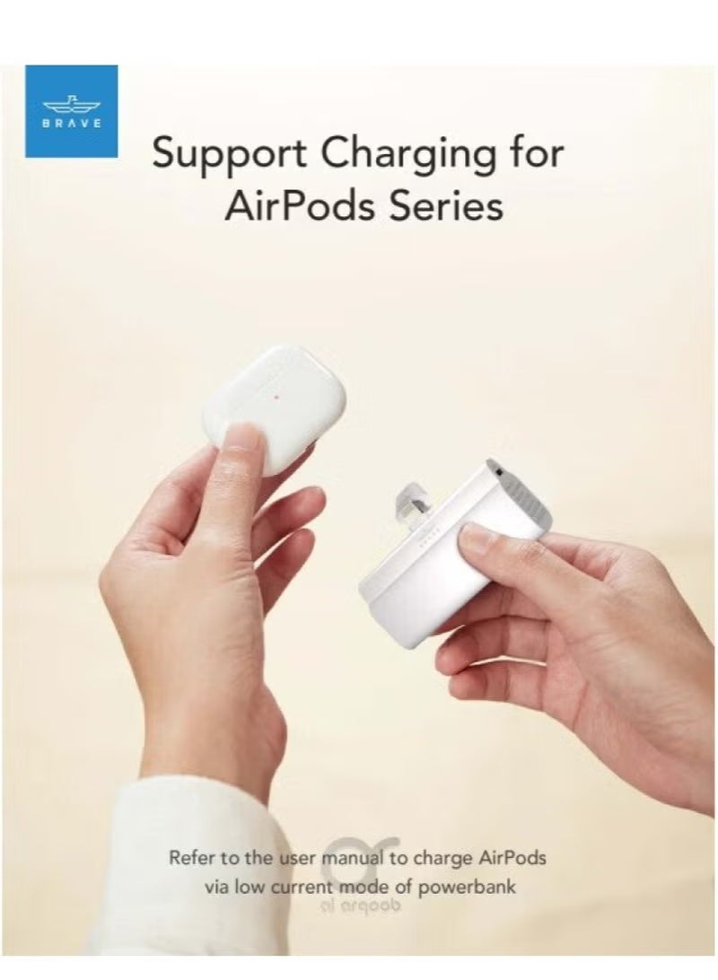 Brave Mini Power Bank 20W USB C with PD3.0 & QC3.0 Fast Charging, Compact and Portable Charger Small Type C External Powerbank Battery, Compatible with Android Smartphones - Image 5