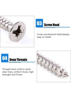 Oasisgalore 10 Pieces 75x16mm Stainless Steel Corner Brace, with 40 Screws for Furniture Repair  - Image 3