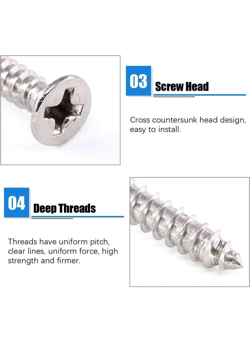 Oasisgalore 10 Pieces 75x16mm Stainless Steel Corner Brace, with 40 Screws for Furniture Repair  - Image 3