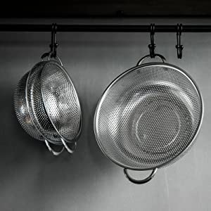Skyzone Multipurpose Stainless Steel Colander Strainer Drainer with Handle for Rice Fruits Vegetable Noodles Pasta Beans Grains Washing Filter Basket for Kitchen Bowl Storing and Straining Purpose - Image 5