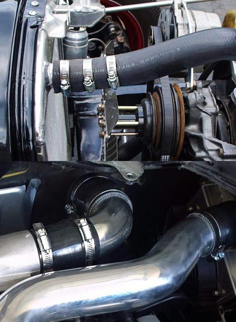 Hose Clamp, 26 Pieces Stainless Steel Adjustable Size Range Worm Gear Hose Clamp, Fuel Line Clamp for Plumbing, Automotive And Mechanical Application Pipes, Clip Fixed Tool - Image 3