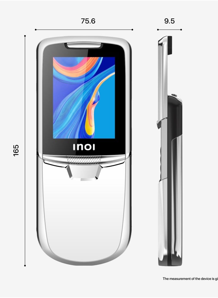 INOI 288s 4G, Metal Body, Silver, 777 days of warranty  - Image 3